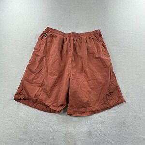 Crazy Shirts Shorts Mens XL Rust Chile Dyed 100% Cotton Elastic Waist Casual
